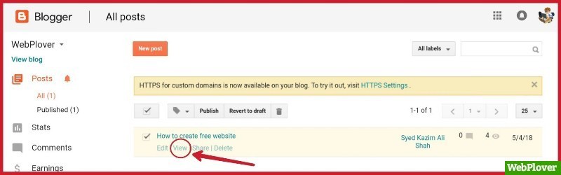 Create Free Website