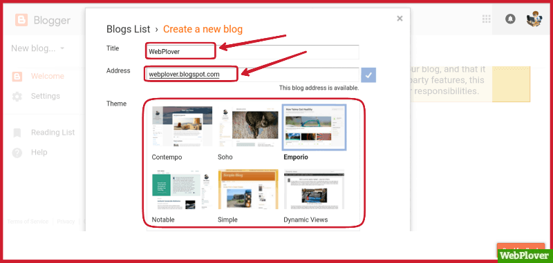 Create Free Website